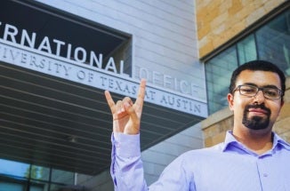 International graduate student Kareem Mostafa