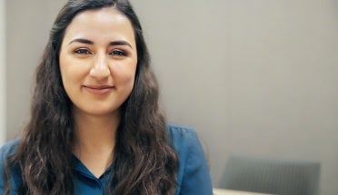 marifer smiles to the camera during her interview with texas global 