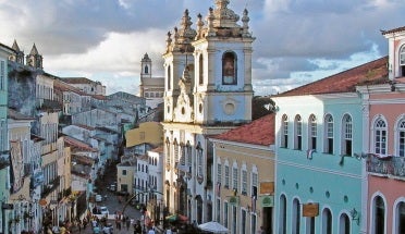colorful buildings in brazil